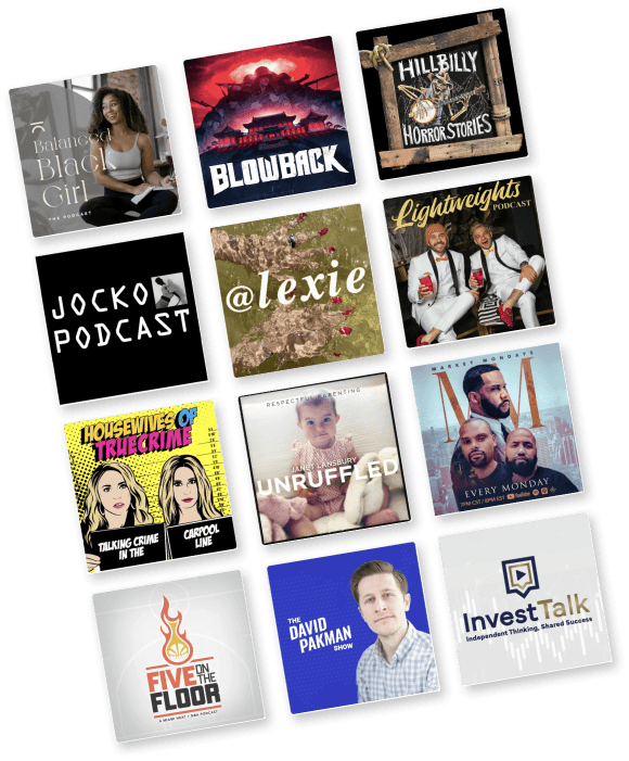 Podcasts collage
